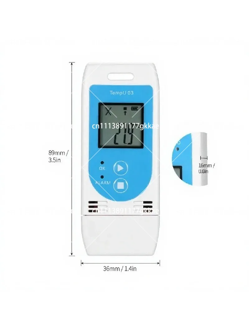 TempU03 PDF Temperature Humidity Data Logger for Pharma Logistics Fruit Cold Chain Monitoring