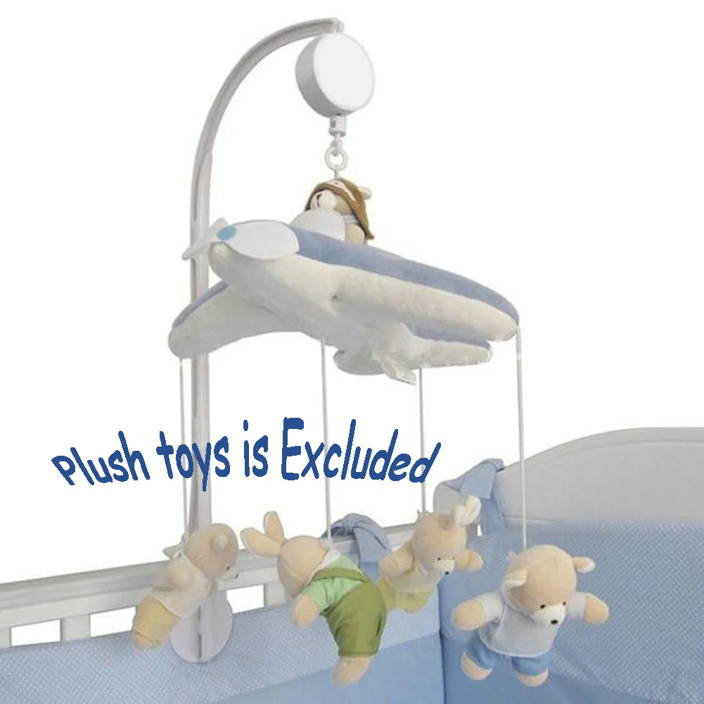 جرس سرير متنقل بالساعة للأطفال ، حركة تعليق صوتية ، صندوق موسيقى ، بلاستيك ، لف ، لعبة جرس السرير ، حلي صغيرة ، إكسسوارات أطفال