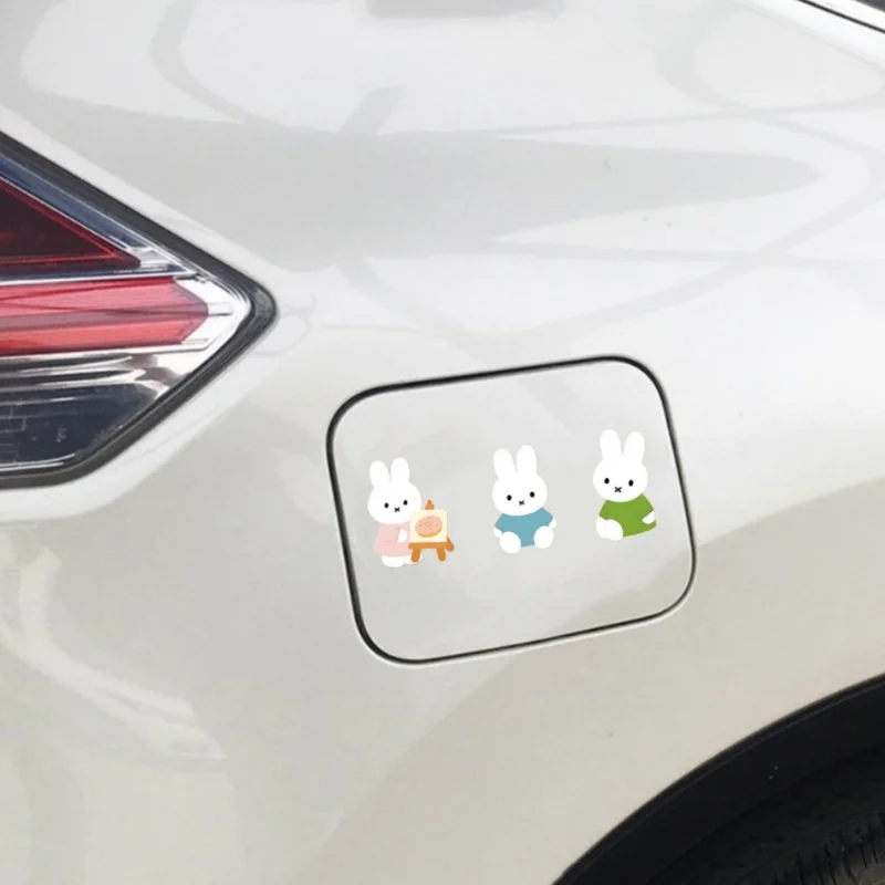 Cute Miffy Cartoon Creative Waterproof Sticker Car Scratch Cover Fashionable Personalized Decorative Waterproof Sticker - view 4