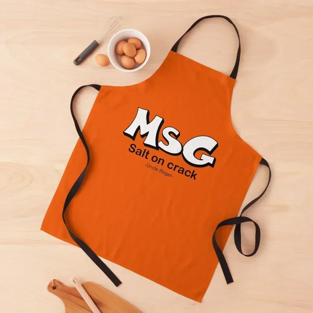 

MSG, Salt on crack - Uncle Roger - Nigel Ng Apron Men gift Men's Kitchen cleanings Manicurists Apron