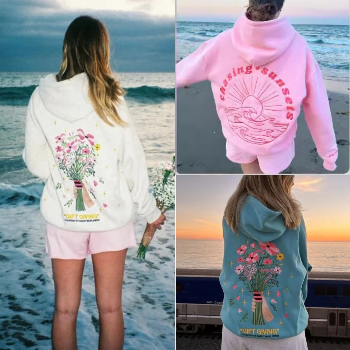 Women's Fashionable Letter Printed Hooded Printed Hoodie Sweatshirts Women Aesthetics Long Sleeve Sweatshirt Men Female Pullover