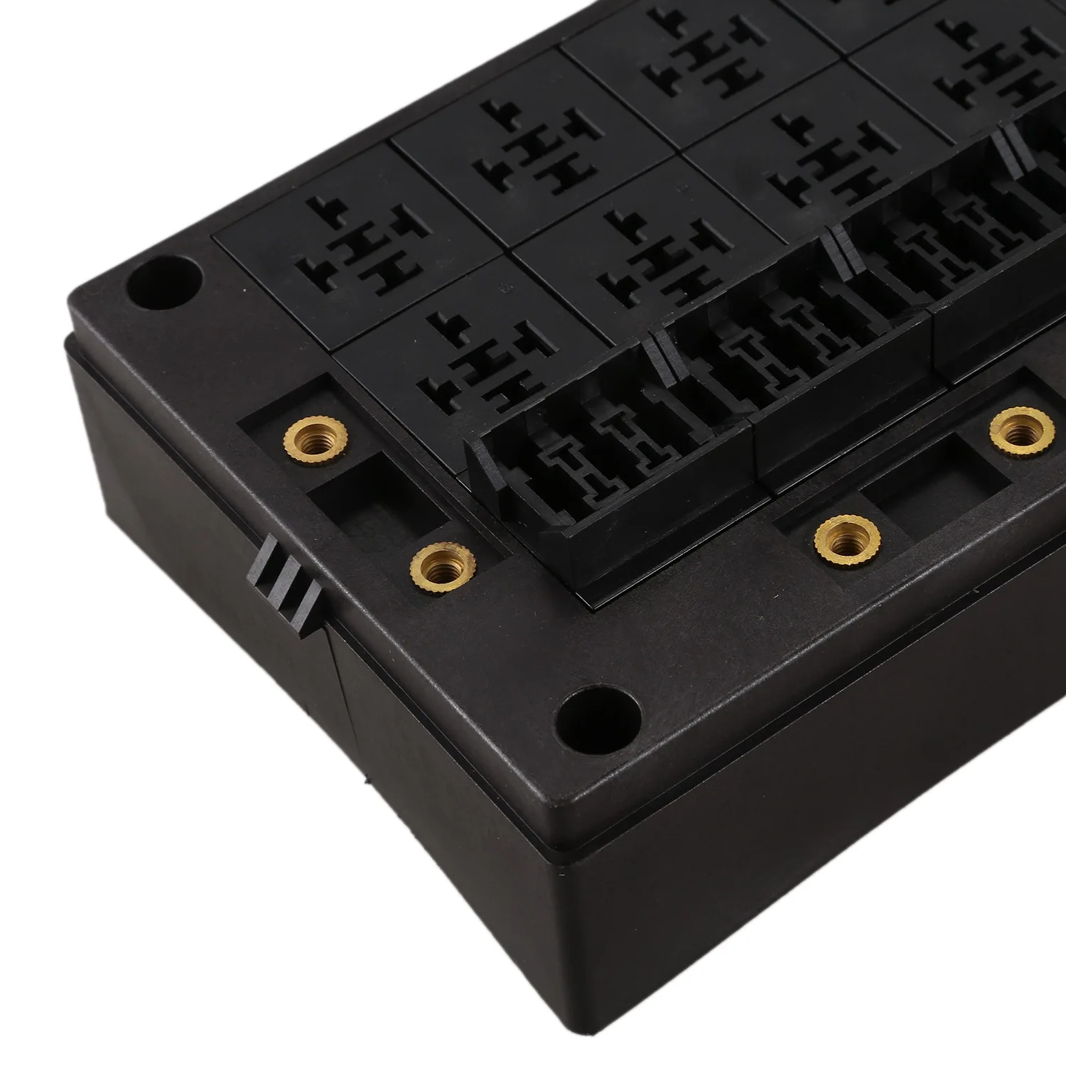 24-Way Auto Waterproof Blade Fuse Holder Box 16-Way Relay Socket Box Dust-Proof For Car Automotive Marine-AT30