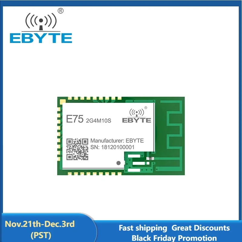 JN5169 2.4GHz ZigBee Wireless Transceiver Module EBYTE E75-2G4M10S Networking Smart Home IoT Board PCB IPEX