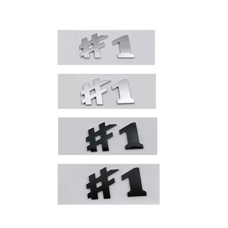

#1 labeling car stickers for Mercedes-Benz Smart logo Elf #1 letter sign rear trunk digital emblem refit number accessories