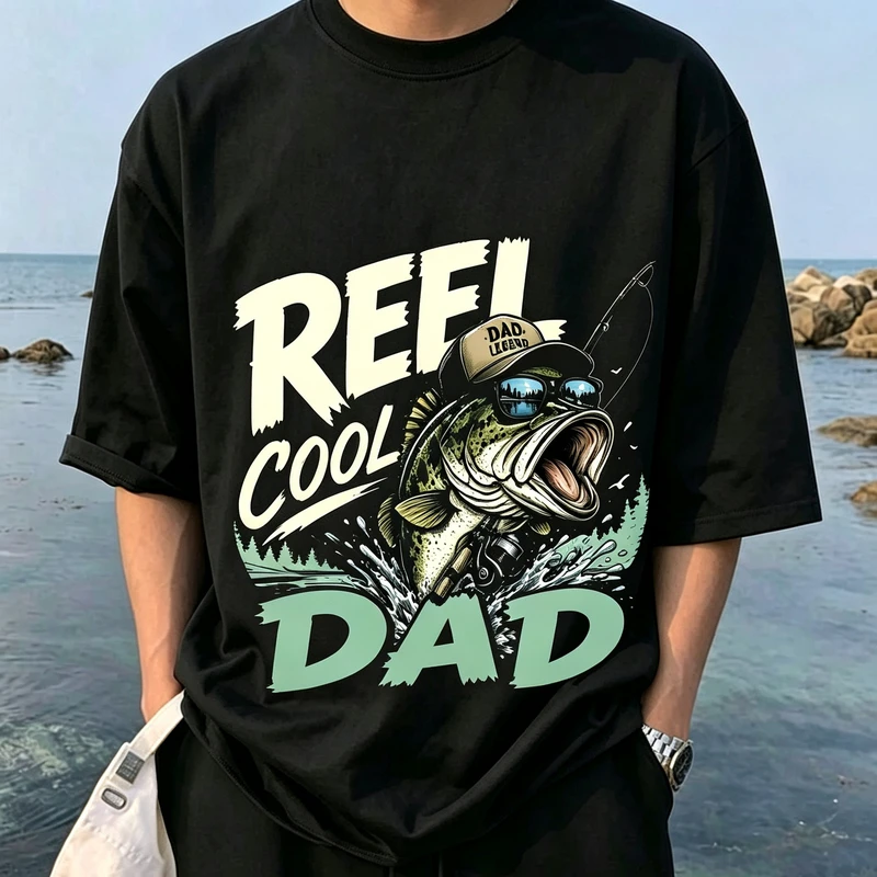 Street Fashion Reels - 멋진 아빠, 낚시하는 아빠, 배스 그림이