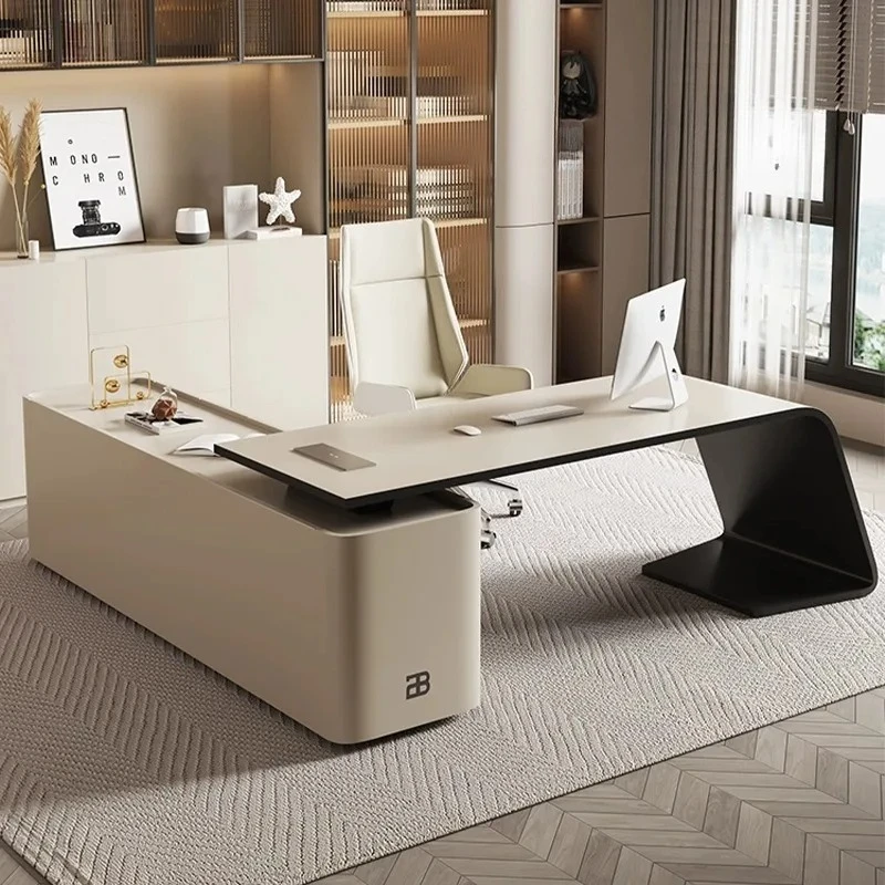 Storage Luxury Executive Desk L Shape Manager Corner Designer Office Desks Strong Computer Escritorios De Oficina Home Office
