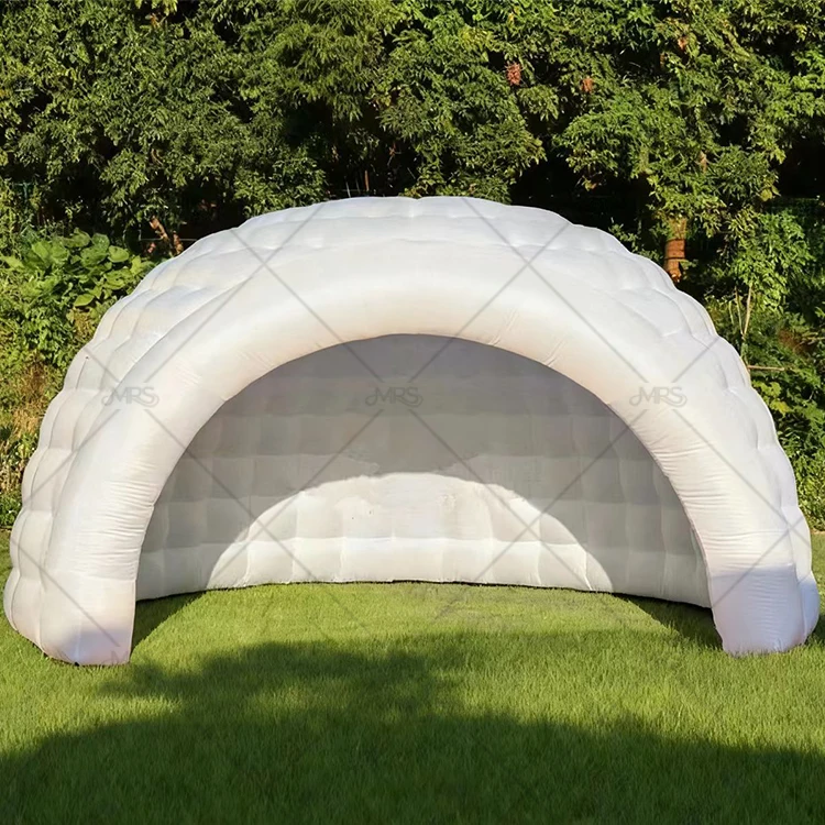Factory Direct Portle Oxford Double Layer UV-Protective Waterproof Inflatle Igloo Dome Tent for Camping Exhibitions Parties