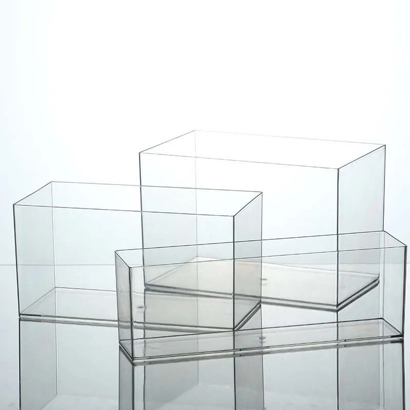 Transparente Acryl-Desktop-Organizer-Box für Küchenzubehör, Schreibwaren, Kosmetik und Hautpflegeprodukte, rechteckig, hoch