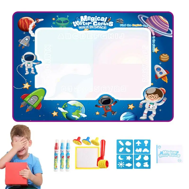 Water Painting Pad Mess Free Coloring Doodle Drawing Mat Canvas Mat For Kids Coloring Doodle Drawing Mat 100 X 80cm For Kids