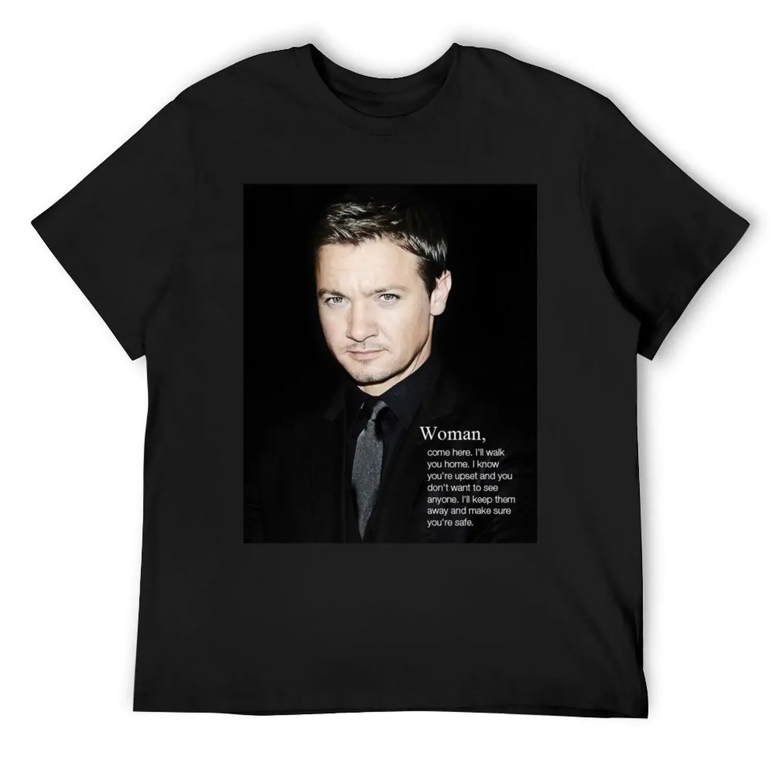 

Jeremy Renner T-Shirt plus size tops man t shirt tops mens clothes