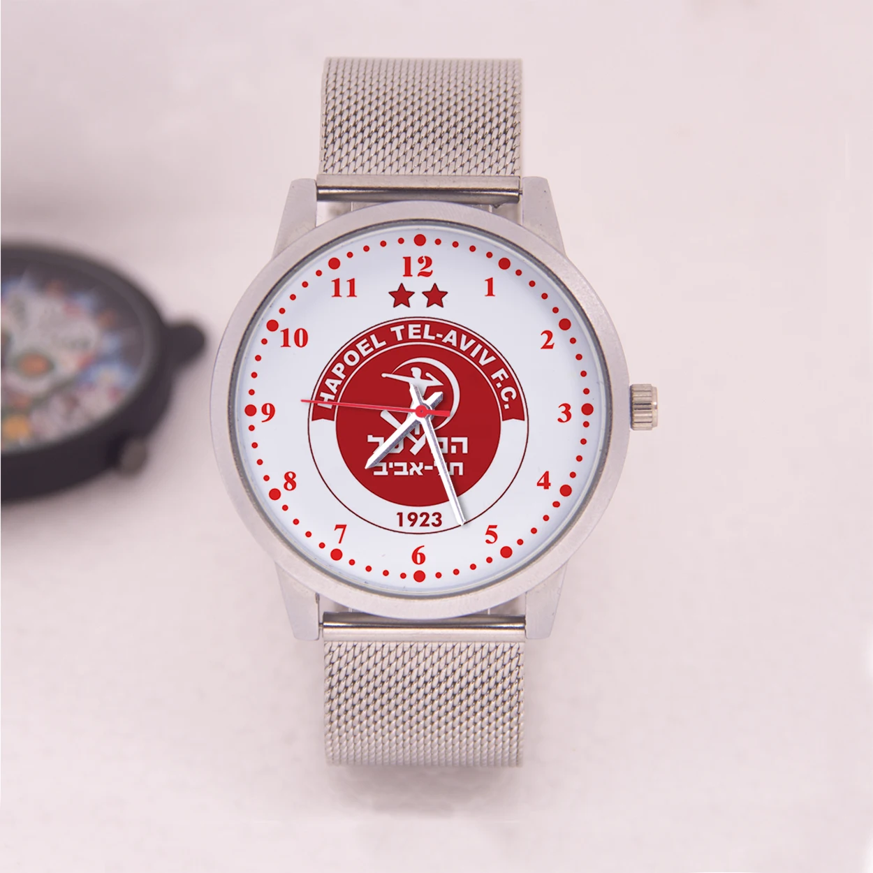 Football Fans Leather Watch Strap Hapoel Tel Aviv Rose Gold Gifts for Men Silver Official-website Black High Quality Watch Gift
