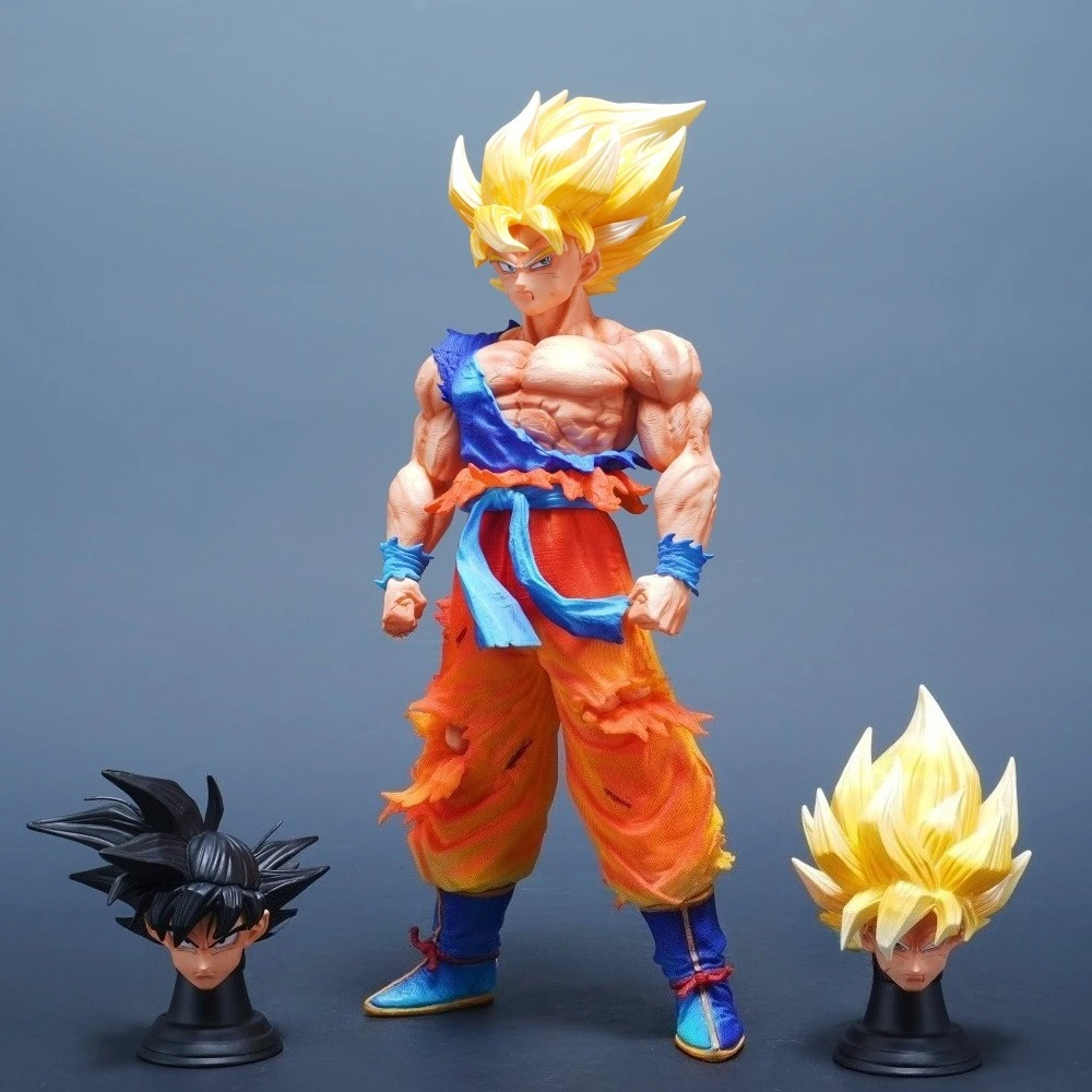 28-30.5cm 애니메이션 드래곤 볼 피규어 손오공 액션 피규어 Pvc Kakarotto 동상 데스크탑 Ornamen 컬렉션 모델 장난감 선물