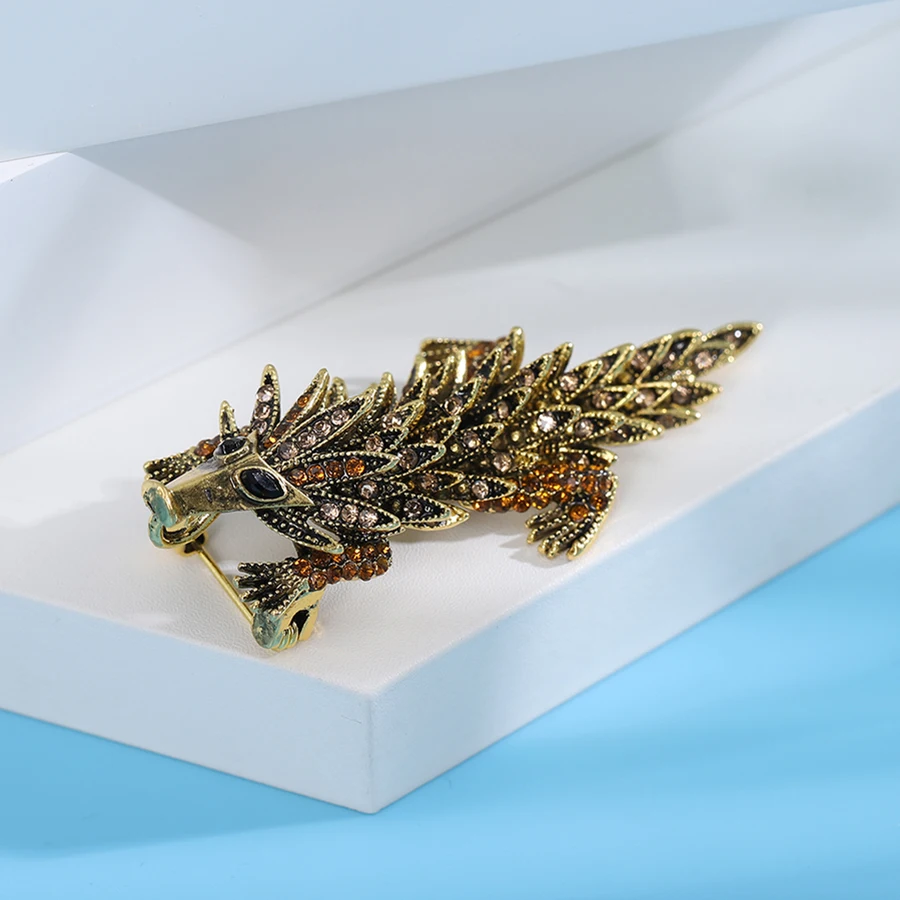 Berry Shiny Rhinestone Pangolin Brooches for Women Unisex Animal Pins 2-color Affordable Casual Party Accessories Gifts