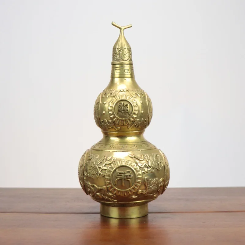 Brass Ornament, , Available in Large and Small Sizes, Auspicious Eight Treasures Gourd