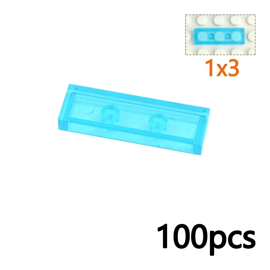 DlY Transparent Smooth Brick Creative Toy Assemble Figures