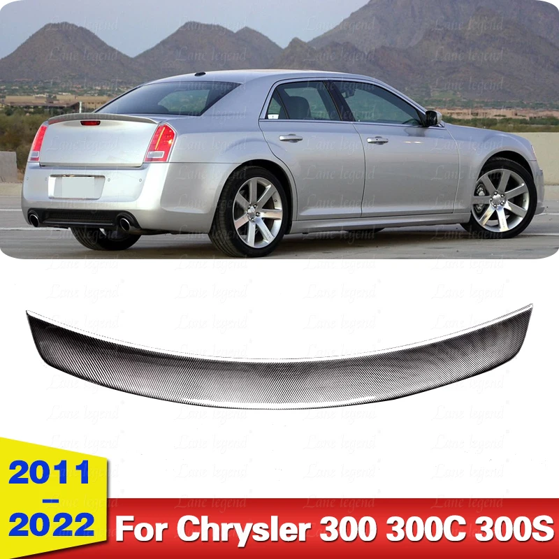 

Carbon Fiber Look Rear Trunk Wing for Chrysler 300 300c 300S 2011-2023 Rear Trunk Lip Spoiler Wing BodyKit Accessories