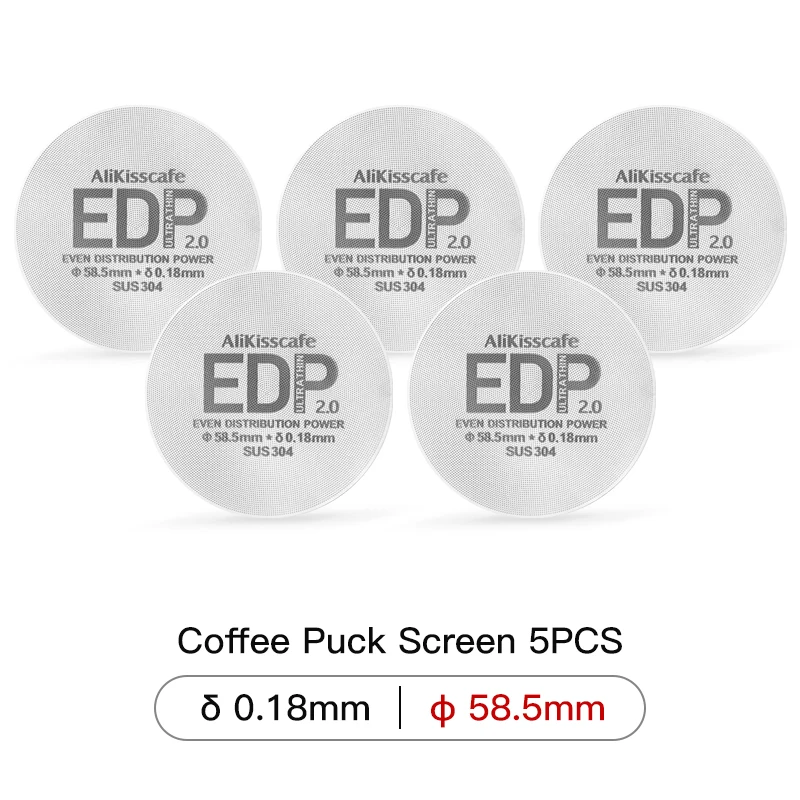 Alikisscafe Espresso Puck Sieb Filter 51mm 53,5mm 58.5mm 57mm Für Delonghi Breville Siebträger Barista Werkzeuge kaffee Zubehör