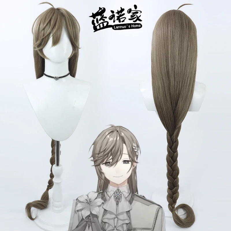 Virtual YouTube Vtuber Yeh Shi Cosplay Wig Halloween Carnival Party Props Synthetic Hair Heat Resistant Fiber + Wig Cap