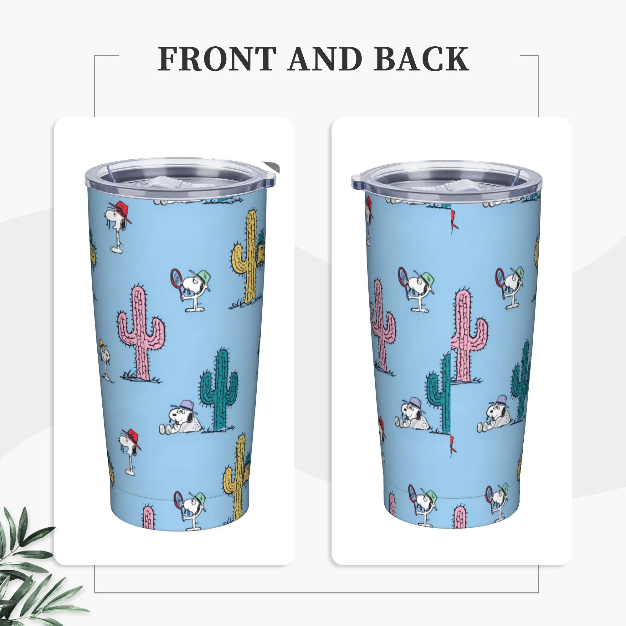 

Snoppys Мультяшные термочашки из нержавеющей стали с соломинкой и крышкой Автомобильные кружки большой емкости Бутылка для холодной и горячей воды