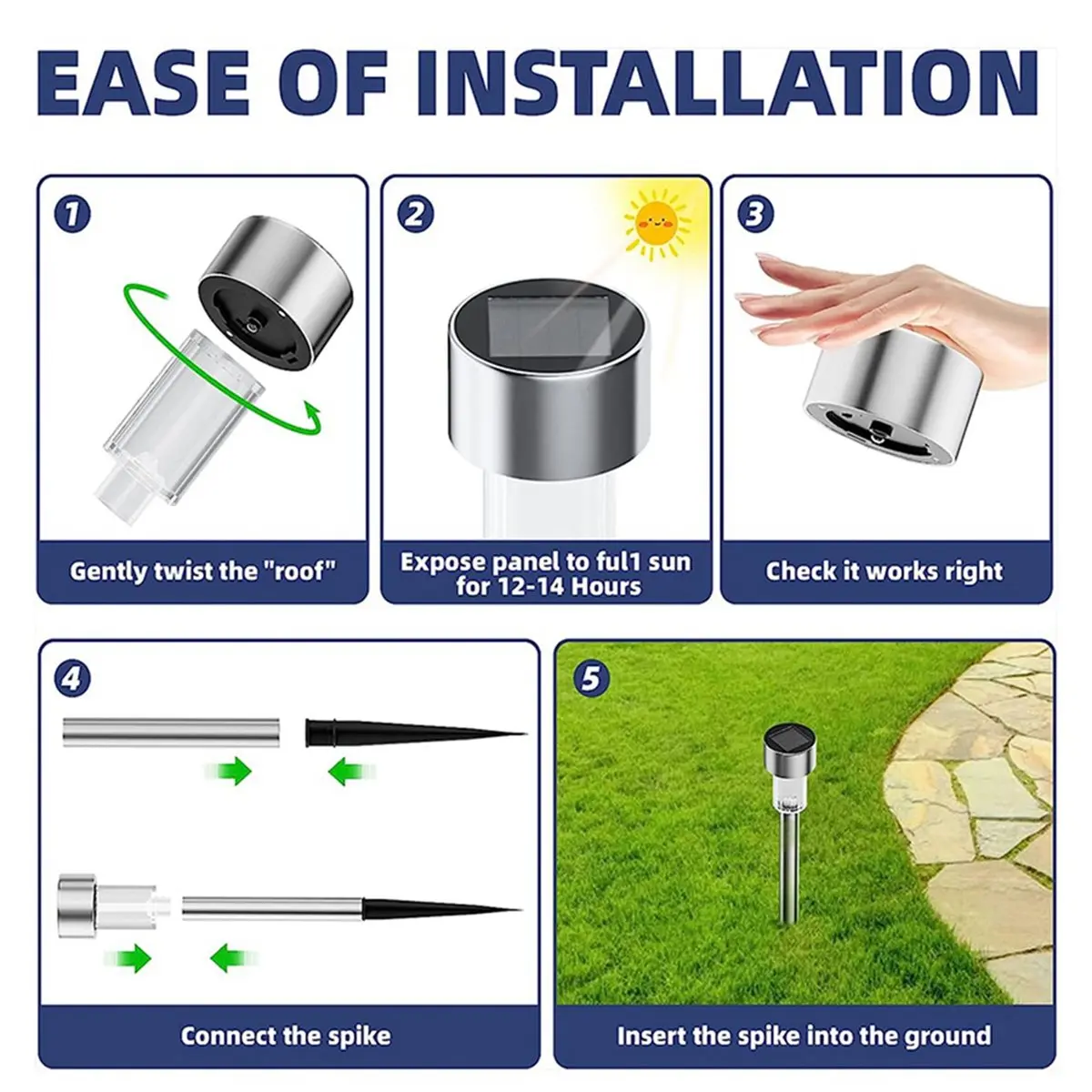 

Just- 30Pcs Outdoor Solar Lights Garden Lights Solar Powered Lamp Lantern Waterproof Landscape Lighting