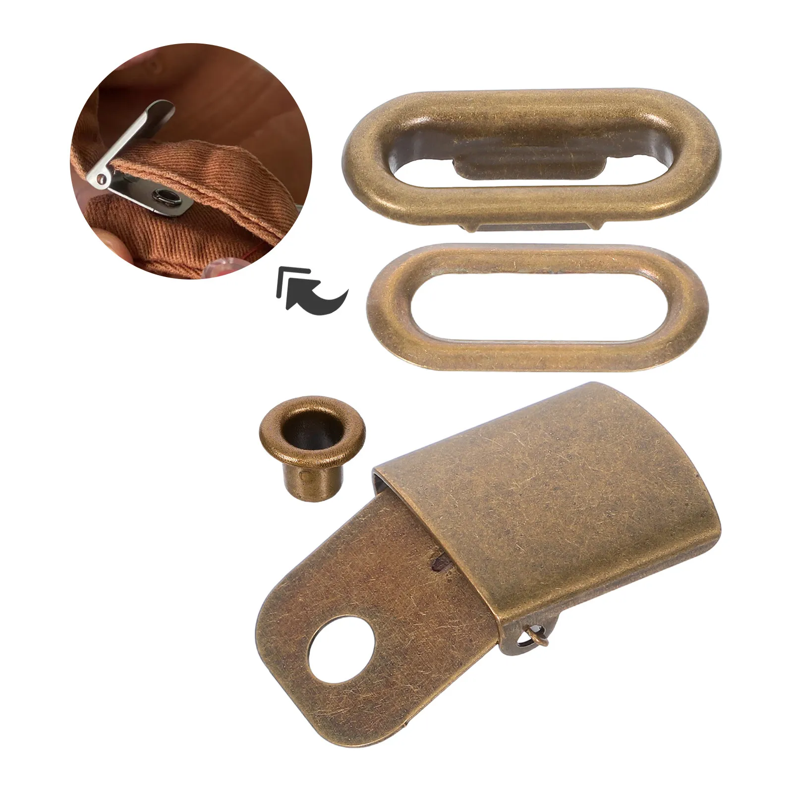 

50 комплектов гладких износостойких железных пряжек-кольцев 18 мм для регулировки ремешков кепок, рюкзаков, ошейников для животных, DIY