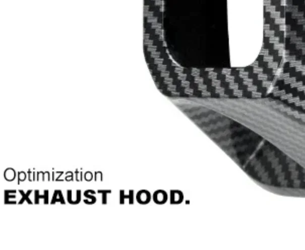 오토바이 배기 가드 보호대 광택 탄소 섬유 블랙 머플러 배기 파이프 팁 커버 액세서리