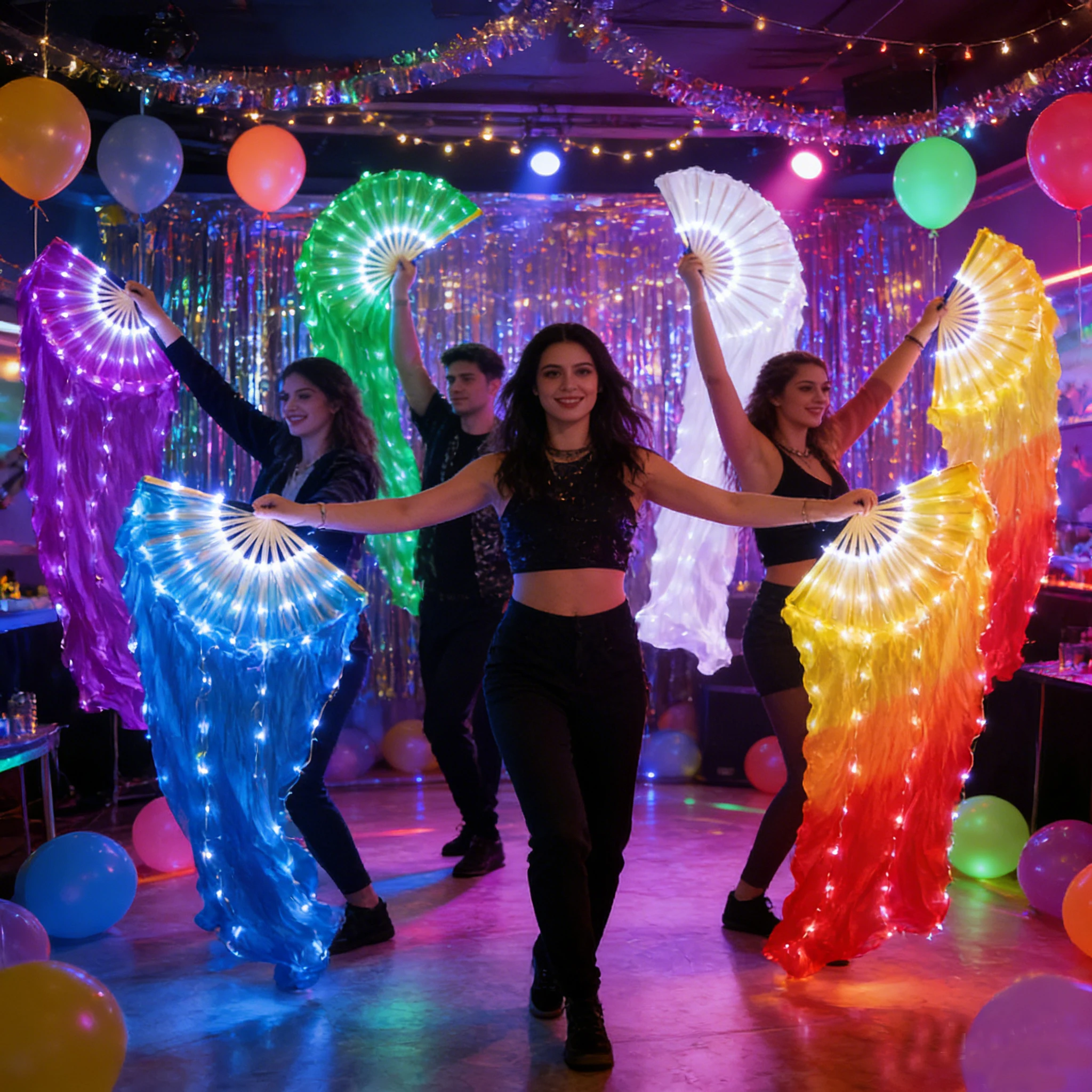 2pcs-15-meter-long-fan-with-led-lights-colorful-fan-veil-flashing-fan-classical-dance-fan-in-performance-or-luminous-party