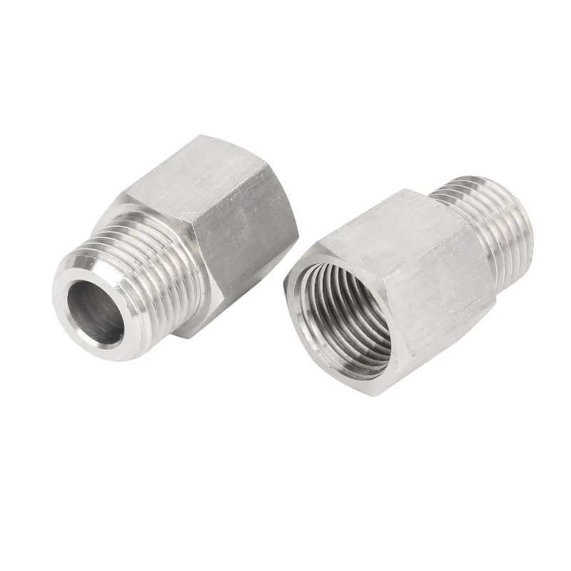 M10 M12 M14 M16 M18 M20 M22 M27 Hex Adapters Connector Female To Male Pipe Fitting Thread 304 Stainless Steel NPT1/4