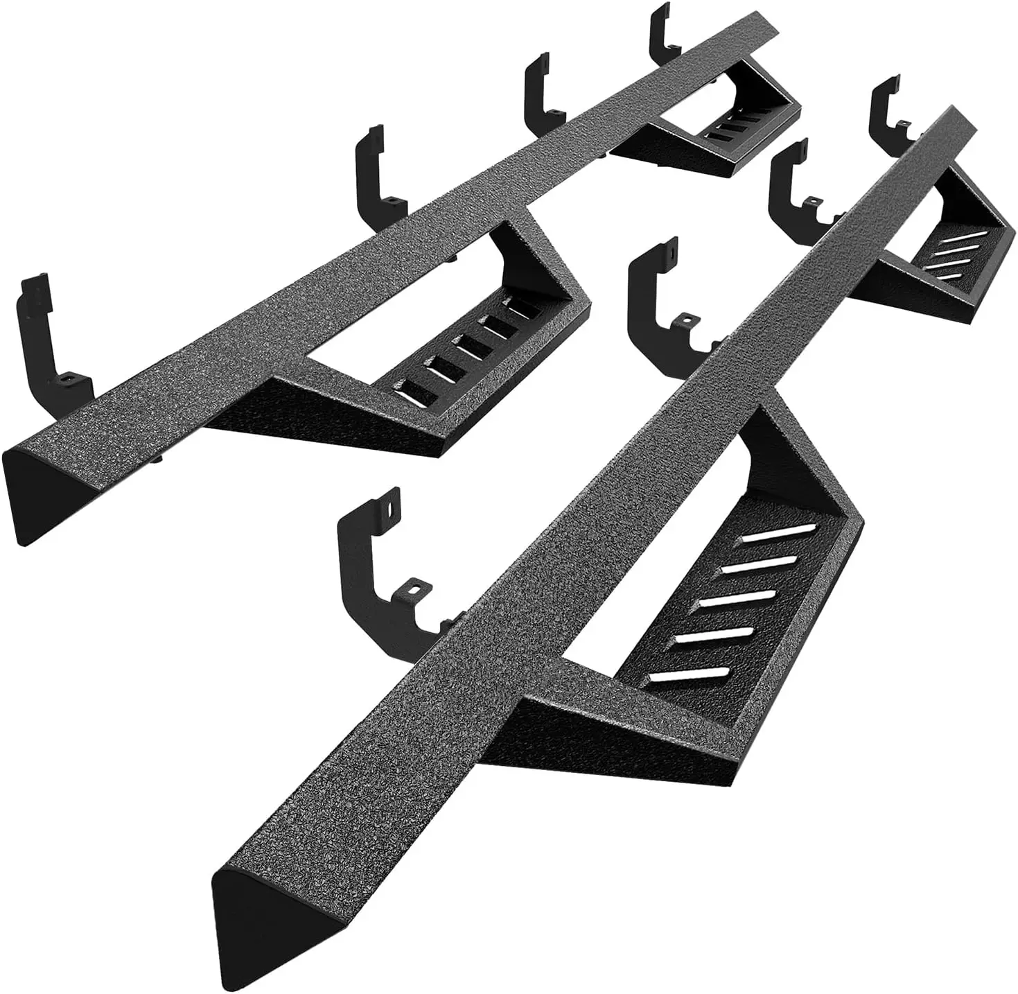 

Truck Side Steps, Heavy-Duty Metal, Black, Drop Step Design for Easy Access