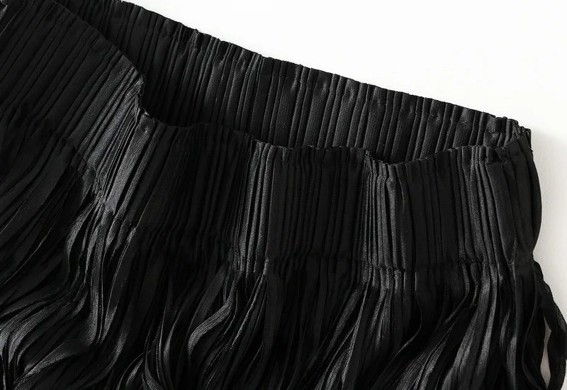Luxury Multi Solid Colors Pleated Skirt for Women's Large Hem Folds A-line Skirts Female 2025 Loose Fashion Skirts Casual 0666