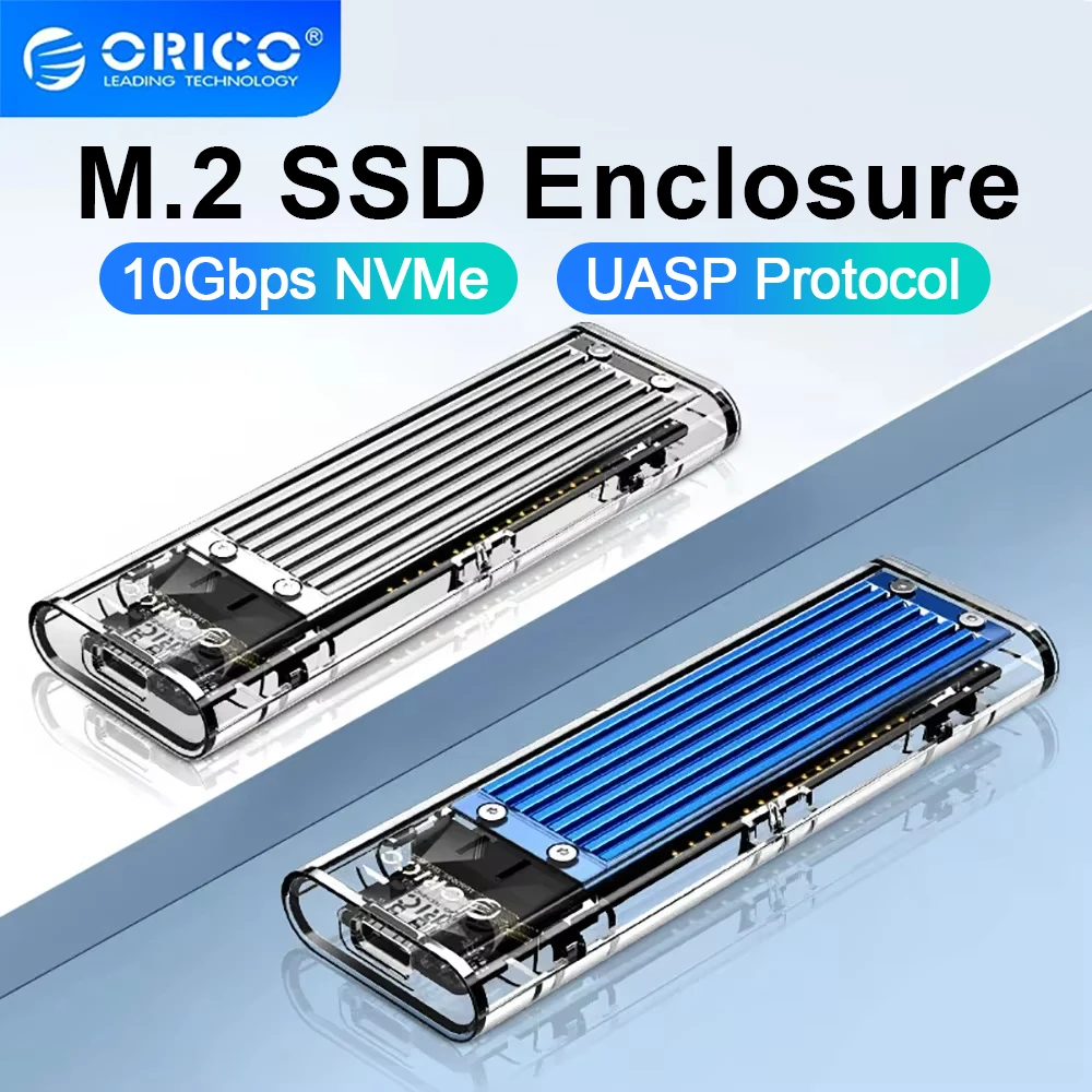 ORICO M2 SSD Case NVMe USB Type C Gen2 10Gbps PCIe SSD Case M2 SATA NGFF 5Gbps M.2 NVME Enclosure Disk Box M.2 SSD NVME Case