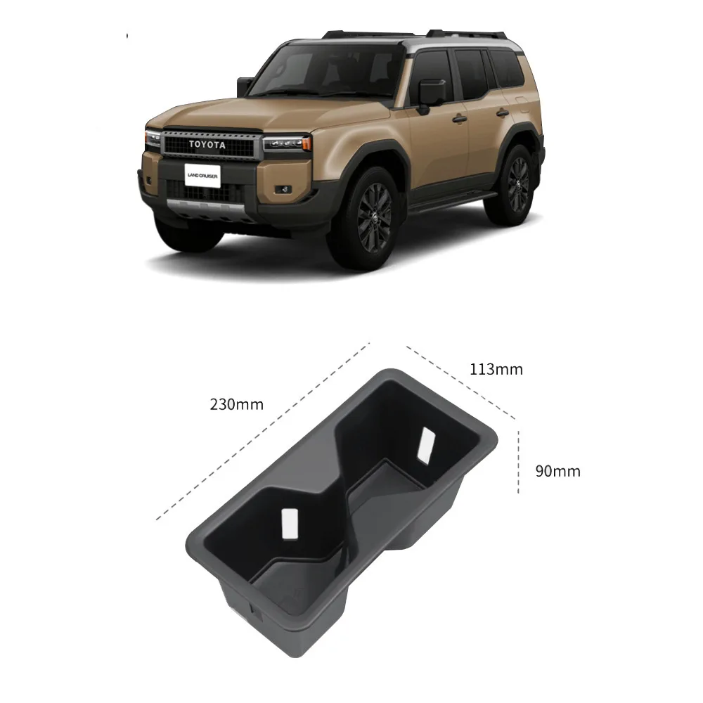 For Toyota 24 Prado LC250 central control water cup storage box modification box supplies