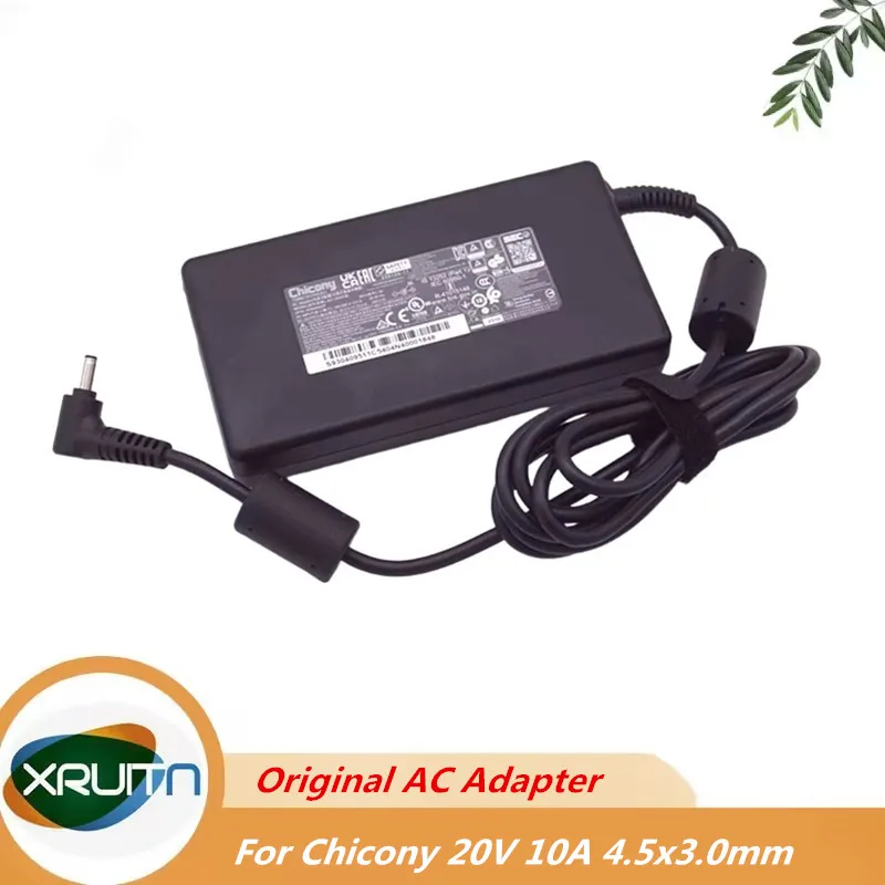 

Brand New For Chicony A21-200P2B 20V 10A 200W 4.5x3.0mm A200A022P AC Adapter For MSI Laptop Power Supply Charger A15-200P4B