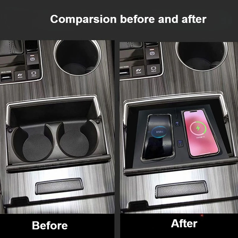 For Toyota Sienna 2022 2023 2024 Car Wireless Charger Center Console 15W Double Fast Charging Pad Mobile Phone Holder Accessorie - view 3