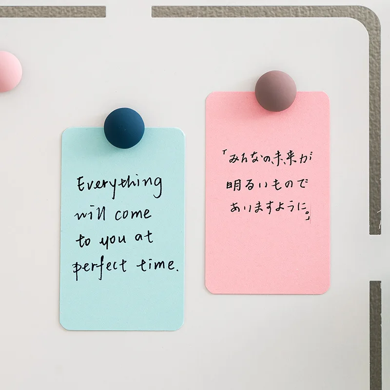 Small Portable Colorful Blank Hard Cards Handwritten Memory Flashcards Ideal for On-the-go Notes, Reminders & Daily Message