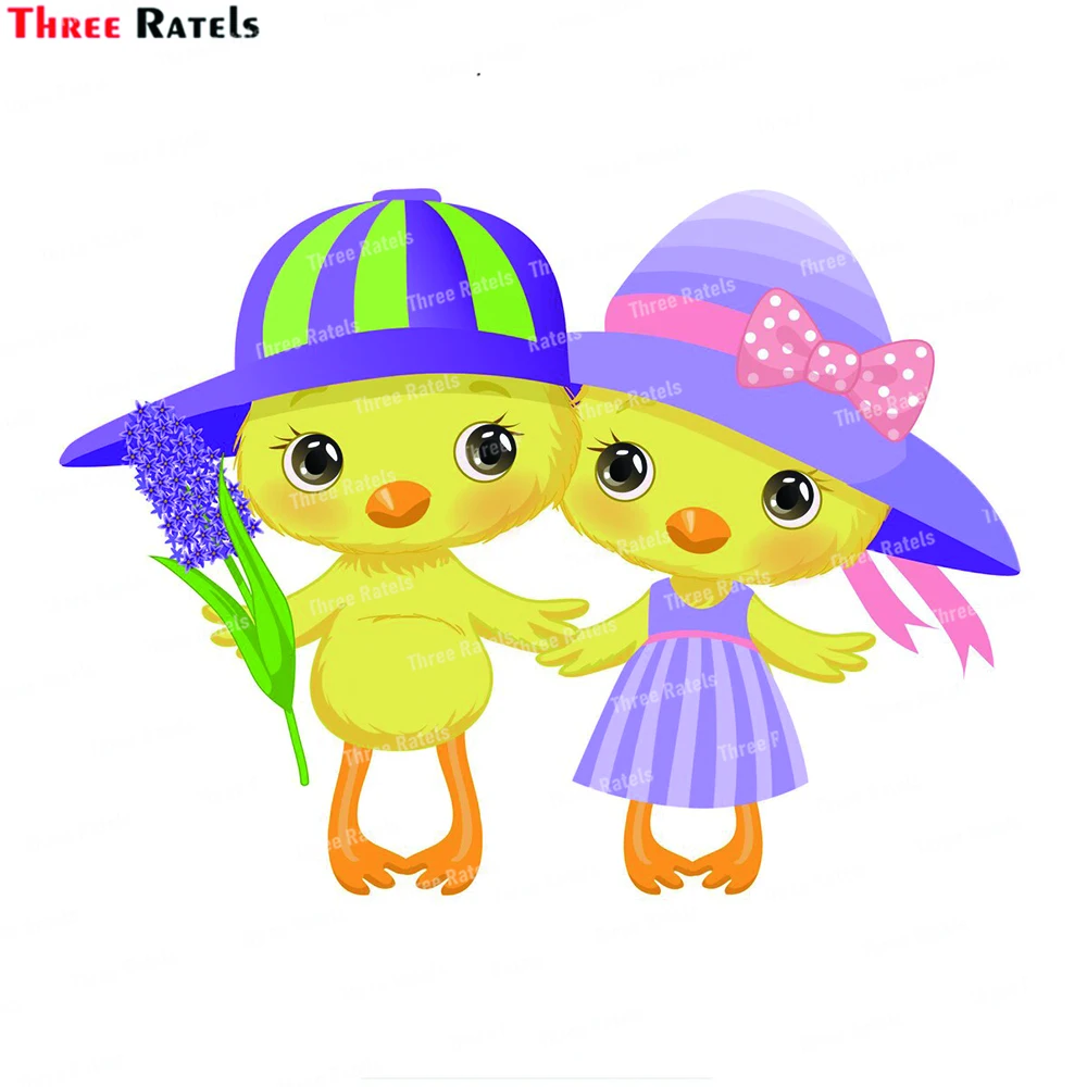 Three Ratels K857 Freshly Hatched Chick Wall Sticker for Kids Room Living Room Bedroom Home Decor