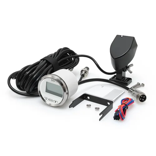 Imagen 2 del producto Indicador de Profundidad Digital Marino de 52 mm, Impermeable, para Yates, Barcos de Pesca, Señal de Pulso, Retroiluminación Blanca, Transductor de Profundidad