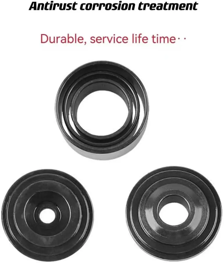 

Набор инструментов для снятия шарового шарнира, набор для пресса для шаровых шарниров из 10 предметов для большинства автомобилей и легковых грузовиков с 2WD 4WD (красный)