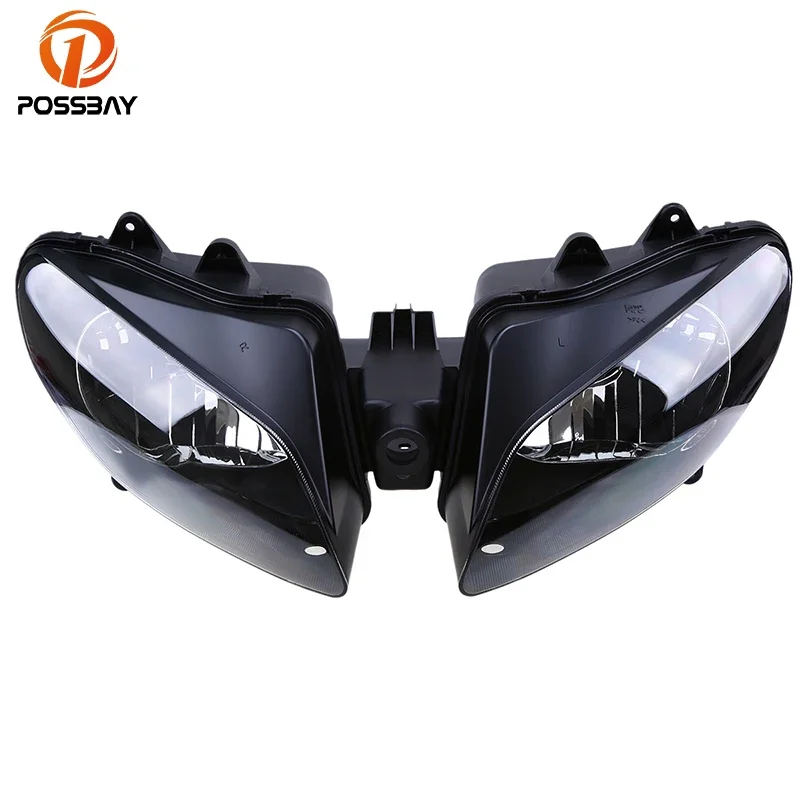 For Yamaha YZF R1 2000 2001 Clear Motorcycle Headlights Lens Housing Assembly Motorbike Cafe Racer Headlamp Case Accessories