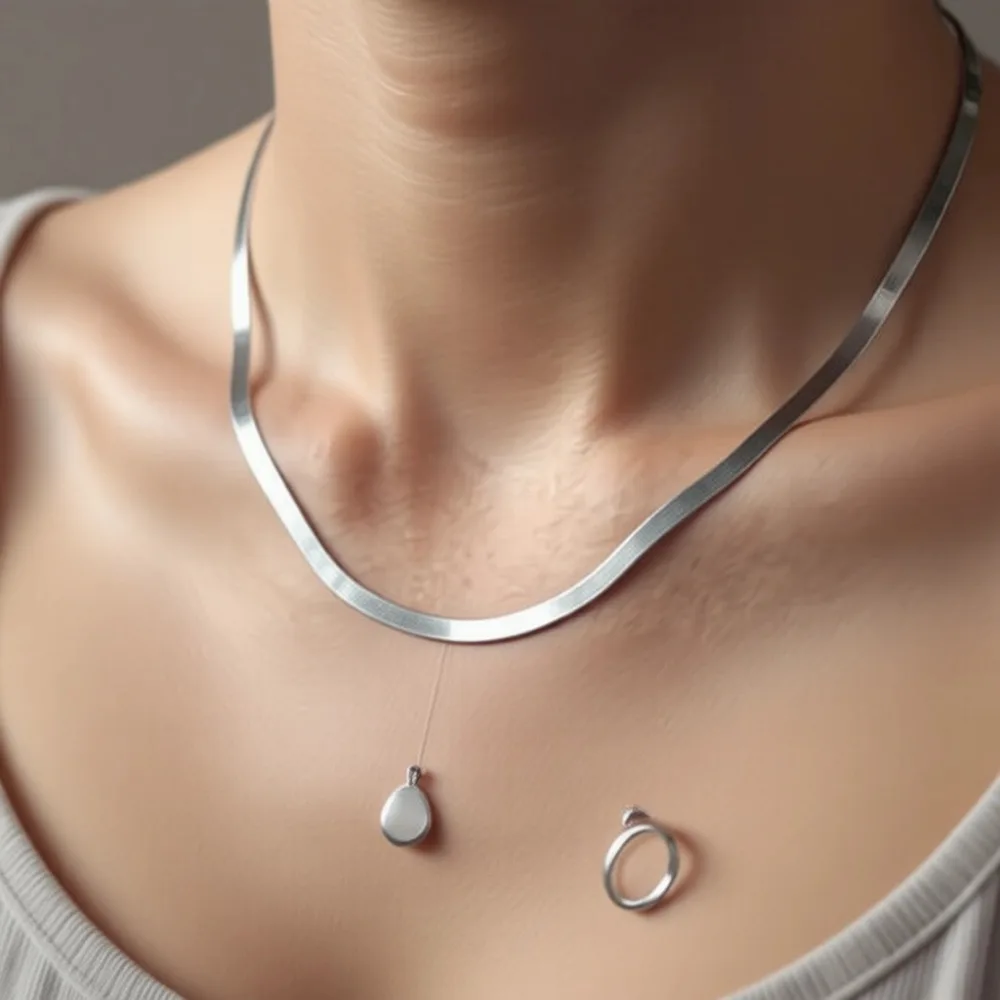 

Серебряное колье-цепочка «ёлочка» 925 пробы для мужчин и женщин, 16-24 дюйма