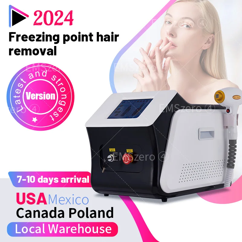 

2024 Newest 808nm Platinum Diode Laser Hair Removal Machine 755 808 1064nm 3 wavelength