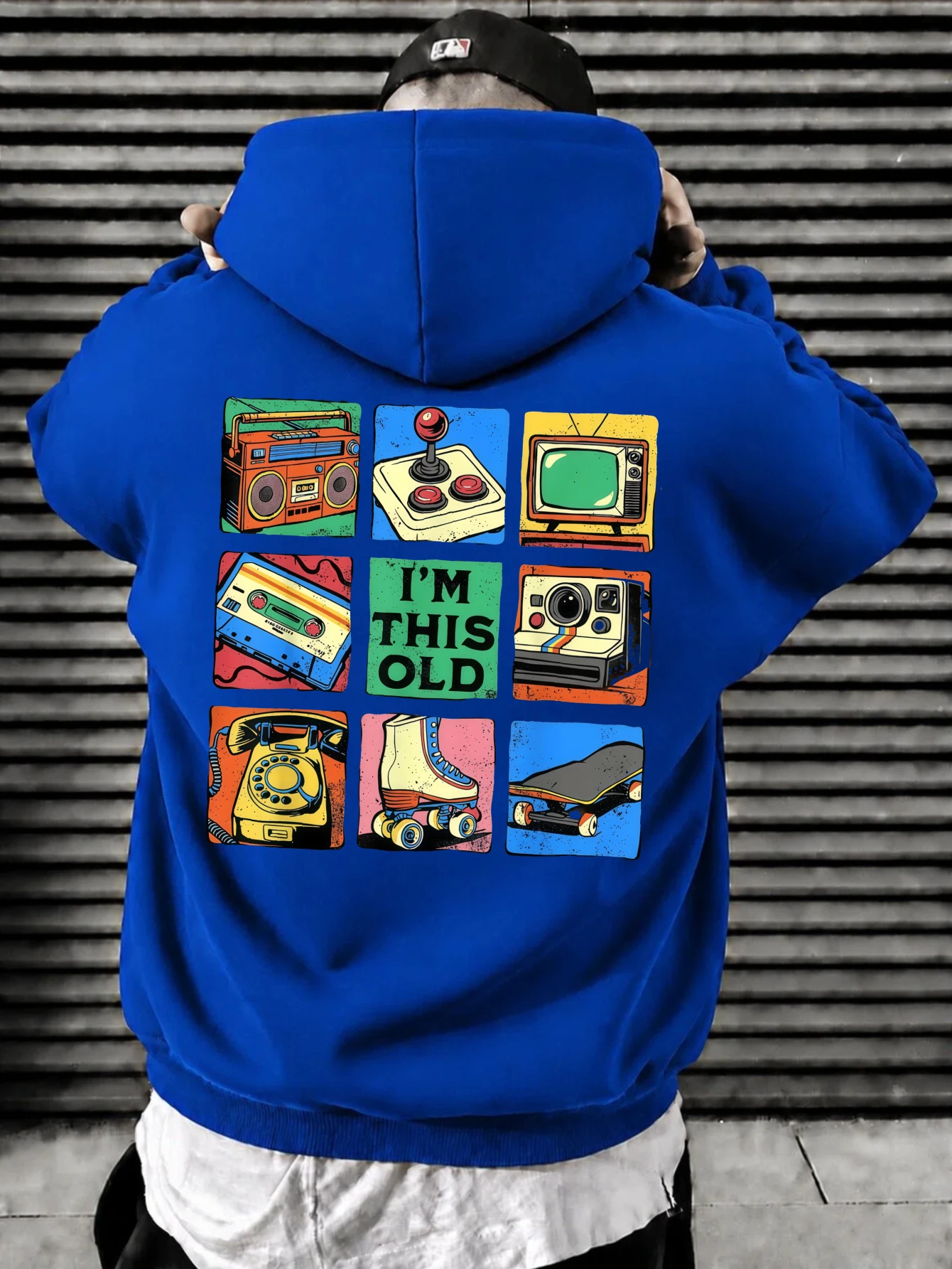 Autumn Winter Clothing Vintage Hoodies for Men Retro Old Tech Art Print Aesthetic Casual Long Sleeve streetwear swag tracksuit.