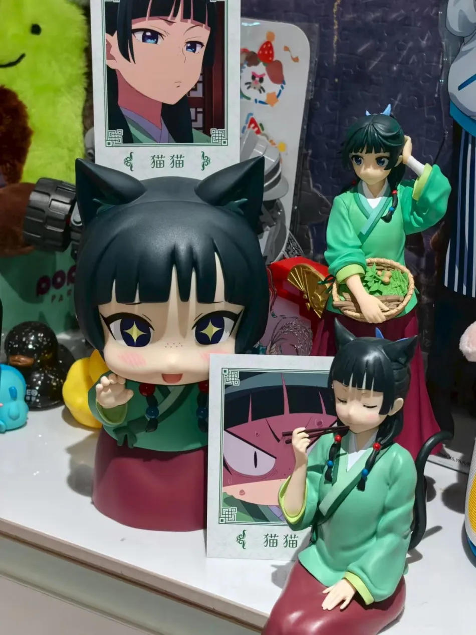 جديد 10-19 سنتيمتر أنيمي يوميات الصيدلي الشكل Maomao بولي كلوريد الفينيل نموذج Kawaii سيارة الديكور دمية ألعاب أطفال هدايا عيد الميلاد