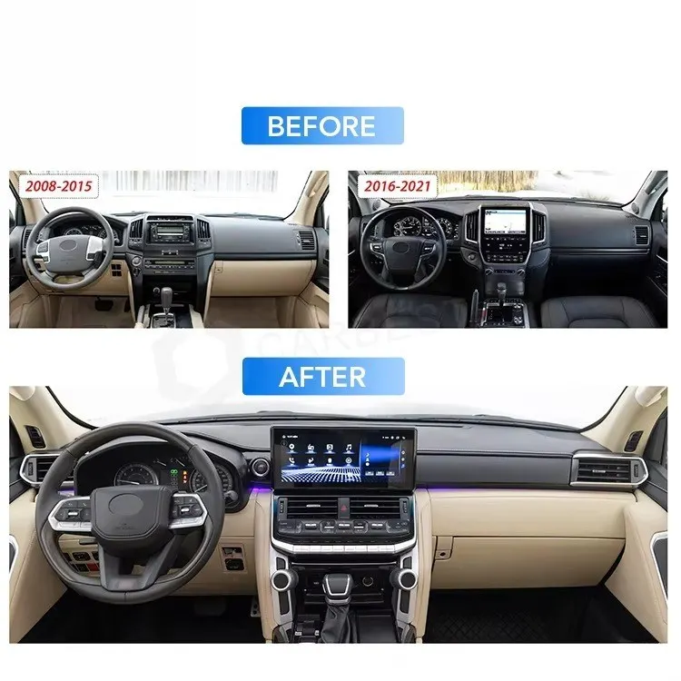 Hot Selling Interior Kit Factory Design for LC200 08-16 Upgrade to LC300 2022 1:1 TYPE
