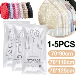 Hanging Vacuum Storage Bags, Hanging Space Saver Bags, Hanging Storage Bags for Clothes, Vacuum Sealed for Suits, Dress, Jacket