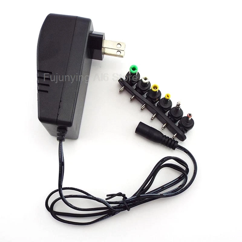 

AC DC 3v 4.5v 5v 6v 7.5v 9v 12V Power Charger supply Adapter Travel plug 2.5A Universal Adaptor Converter 6 Plugs US EU Plug 30W