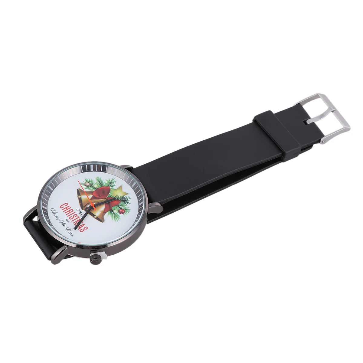 

Elegant Christmas Leaf Letter Pattern Wristwatch Quartz Watch Fashion Casual Students Boys Stylish Daily Gift Wristwatch