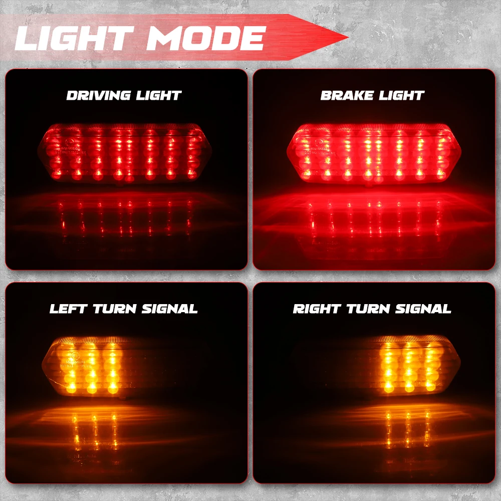 مصباح خلفي متكامل LED للدراجات النارية مع مؤشر إشارة الانعطاف LED لهوندا MSX/Grom 125 2013-2016 لـ CB 650 F 2014-2015