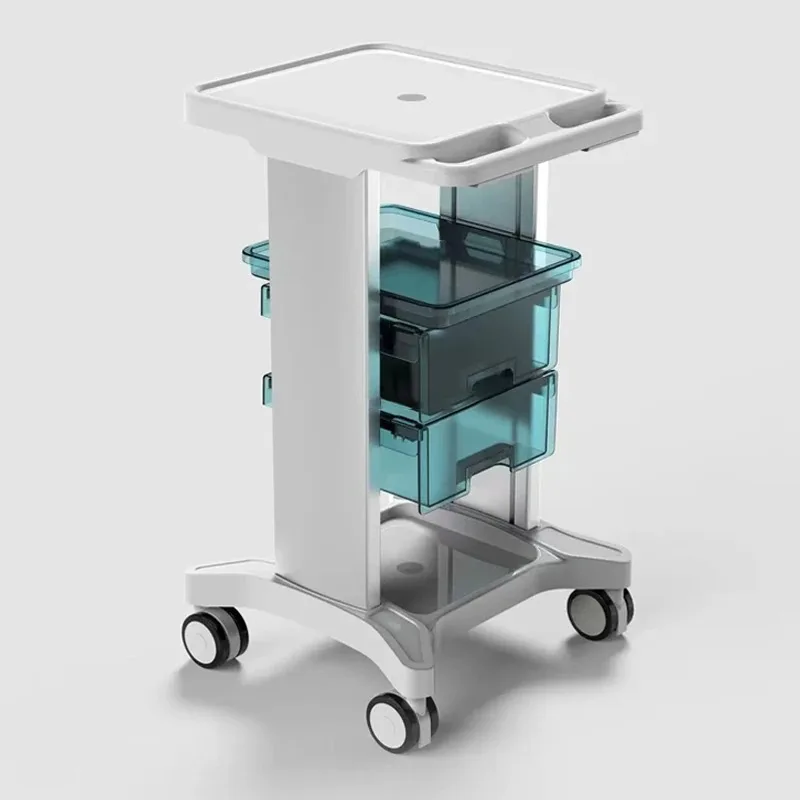 Wózek kosmetyczny na kółkach z szufladami, cichy, do salonu piękności, wózek na sprzęt estetyczny, stojak do kliniki spa.