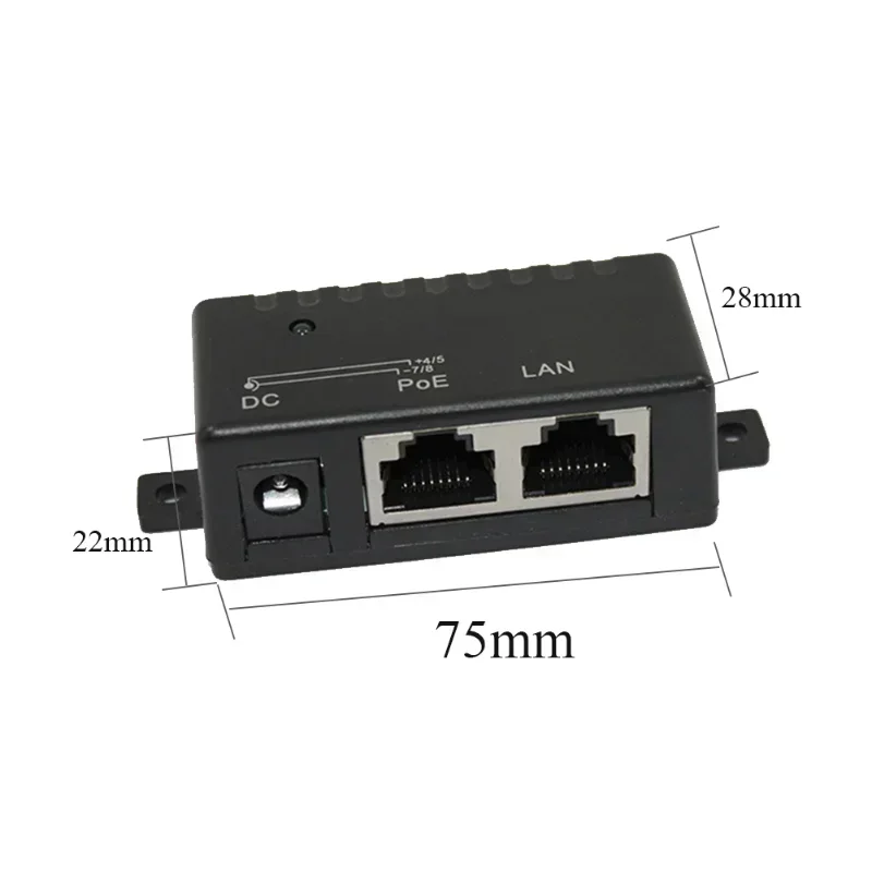 POE Passive Injector Power Splitter para Câmera IP, Módulo Adaptador de Energia, Acessórios de Alimentação, Montagem, 12V, 24V, 48V, 1A